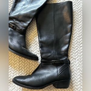 Coach Caroline Swagger Leather Riding Boot